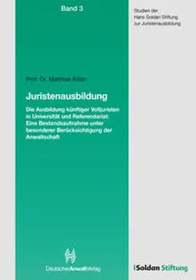 Kilian |  Juristenausbildung - Die Ausbildung künftiger Volljuristen | Buch |  Sack Fachmedien