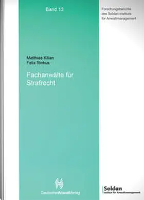 Kilian / Rimkus |  Fachanwälte für Strafrecht | Buch |  Sack Fachmedien