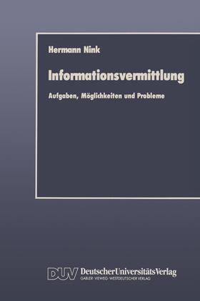 Nink |  Informationsvermittlung | Buch |  Sack Fachmedien