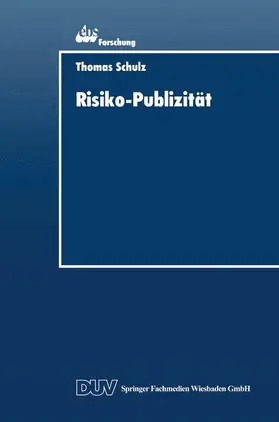  Risiko-Publizität | Buch |  Sack Fachmedien