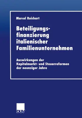 Reichart |  Beteiligungsfinanzierung italienischer Familienunternehmen | Buch |  Sack Fachmedien