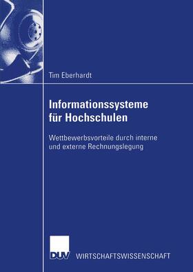 Eberhardt |  Eberhardt, T: Informationssysteme für Hochschulen | Buch |  Sack Fachmedien