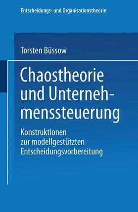 Büssow |  Chaostheorie und Unternehmenssteuerung | Buch |  Sack Fachmedien