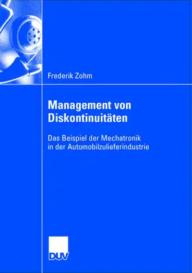 Zohm |  Management von Diskontinuitäten | Buch |  Sack Fachmedien