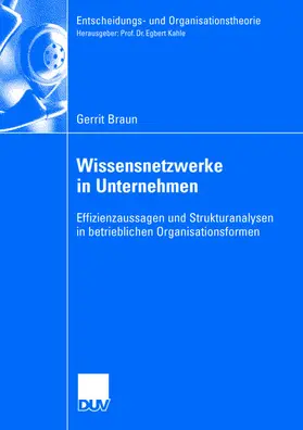 Braun |  Wissensnetzwerke in Unternehmen | Buch |  Sack Fachmedien