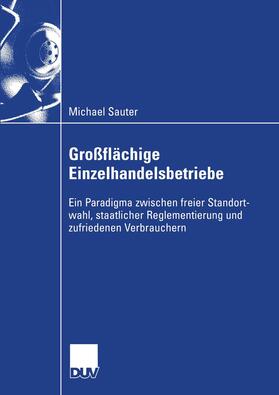 Sauter |  Großflächige Einzelhandelsbetriebe | Buch |  Sack Fachmedien