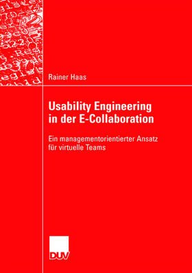 Haas |  Usability Engineering in der E-Collaboration | Buch |  Sack Fachmedien