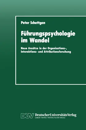 Schettgen |  Führungspsychologie im Wandel | Buch |  Sack Fachmedien