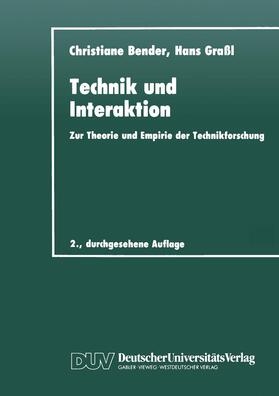 Bender |  Technik und Interaktion | Buch |  Sack Fachmedien
