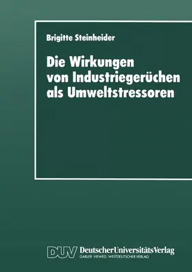  Die Wirkungen von Industriegerüchen als Umweltstressoren | Buch |  Sack Fachmedien