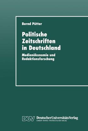  Politische Zeitschriften in Deutschland | Buch |  Sack Fachmedien