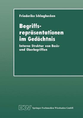  Begriffsrepräsentationen im Gedächtnis | Buch |  Sack Fachmedien