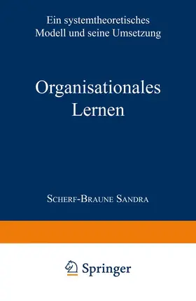 Scherf-Braune |  Organisationales Lernen | Buch |  Sack Fachmedien