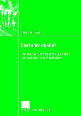 Dries |  Chef oder Chefin? | Buch |  Sack Fachmedien