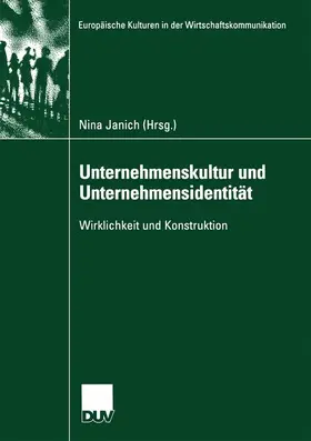 Janich |  Unternehmenskultur und Unternehmensidentität | Buch |  Sack Fachmedien