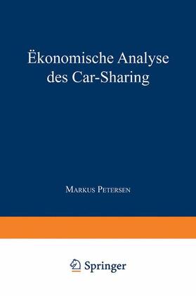  Ökonomische Analyse des Car-Sharing | Buch |  Sack Fachmedien