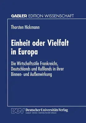  Einheit oder Vielfalt in Europa | Buch |  Sack Fachmedien