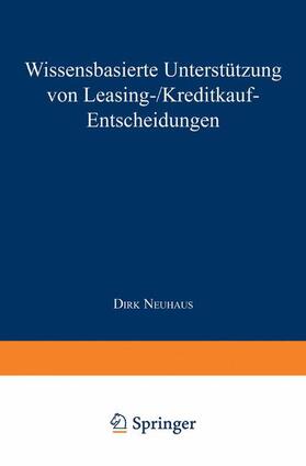  Wissensbasierte Unterstützung von Leasing-/Kreditkauf-Entscheidungen | Buch |  Sack Fachmedien
