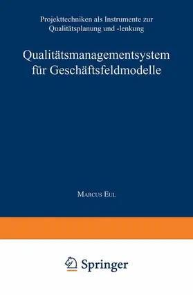  Qualitätsmanagementsystem für Geschäftsfeldmodelle | Buch |  Sack Fachmedien