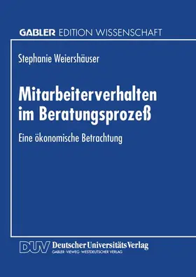  Mitarbeiterverhalten im Beratungsprozeß | Buch |  Sack Fachmedien