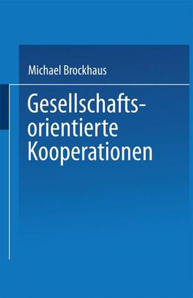  Gesellschaftsorientierte Kooperationen | Buch |  Sack Fachmedien