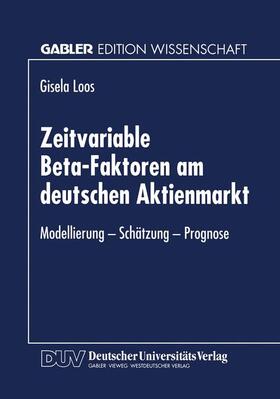  Zeitvariable Beta-Faktoren am deutschen Aktienmarkt | Buch |  Sack Fachmedien