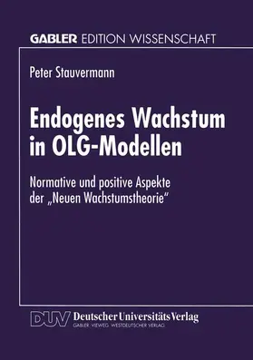  Endogenes Wachstum in OLG-Modellen | Buch |  Sack Fachmedien