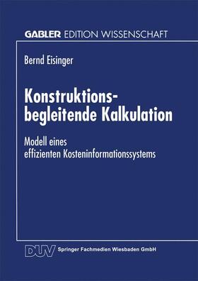  Konstruktionsbegleitende Kalkulation | Buch |  Sack Fachmedien