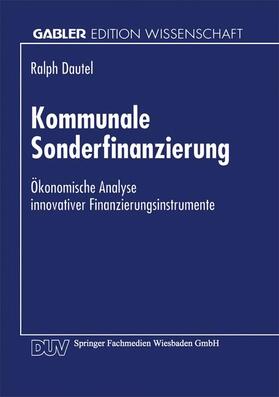  Kommunale Sonderfinanzierung | Buch |  Sack Fachmedien