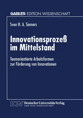  Innovationsprozeß im Mittelstand | Buch |  Sack Fachmedien