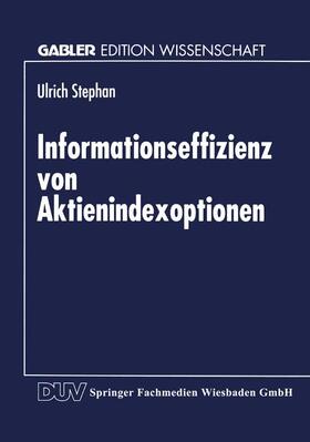  Informationseffizienz von Aktienindexoptionen | Buch |  Sack Fachmedien