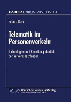  Telematik im Personenverkehr | Buch |  Sack Fachmedien