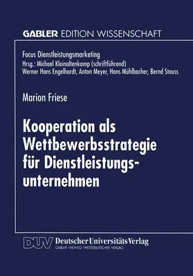  Kooperation als Wettbewerbsstrategie für Dienstleistungsunternehmen | Buch |  Sack Fachmedien