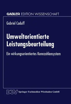  Umweltorientierte Leistungsbeurteilung | Buch |  Sack Fachmedien