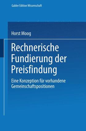  Rechnerische Fundierung der Preisfindung | Buch |  Sack Fachmedien