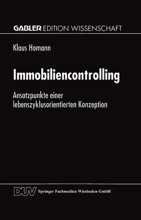 Homann |  Immobiliencontrolling | Buch |  Sack Fachmedien