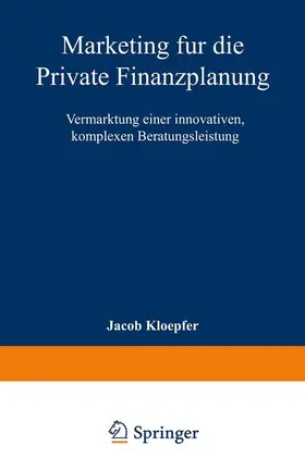  Marketing für die Private Finanzplanung | Buch |  Sack Fachmedien