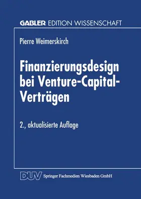  Finanzierungsdesign bei Venture-Capital-Verträgen | Buch |  Sack Fachmedien