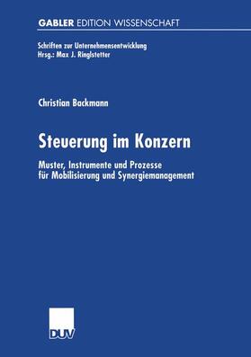 Backmann |  Steuerung im Konzern | Buch |  Sack Fachmedien