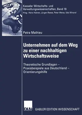 Mathieu |  Unternehmen auf dem Weg zu einer nachhaltigen Wirtschaftsweise | Buch |  Sack Fachmedien