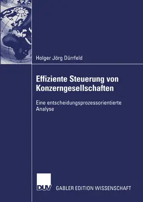 Dürrfeld |  Effiziente Steuerung von Konzerngesellschaften | Buch |  Sack Fachmedien