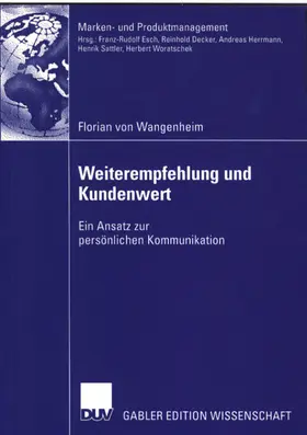 Wangenheim |  Weiterempfehlung und Kundenwert | Buch |  Sack Fachmedien