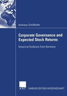 Schillhofer |  Corporate Governance and Expected Stock Returns | Buch |  Sack Fachmedien