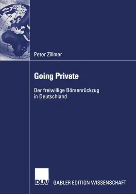 Zillmer |  Going Private | Buch |  Sack Fachmedien