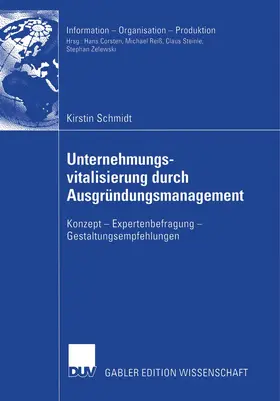 Schmidt |  Unternehmungsvitalisierung durch Ausgründungsmanagement | Buch |  Sack Fachmedien