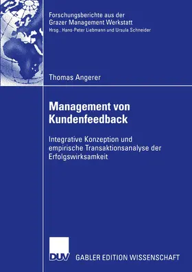 Angerer |  Management von Kundenfeedback | Buch |  Sack Fachmedien