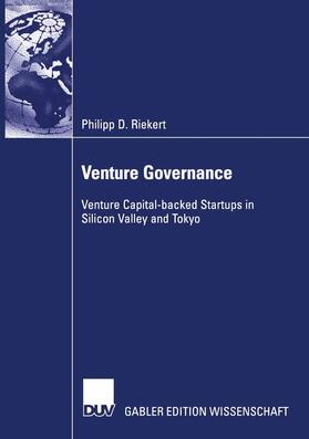 Riekert |  Venture Governance | Buch |  Sack Fachmedien