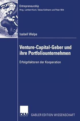 Welpe |  Venture-Capital-Geber und ihre Portfoliounternehmen | Buch |  Sack Fachmedien