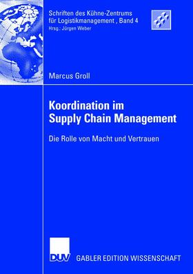 Groll |  Koordination im Supply Chain Management | Buch |  Sack Fachmedien