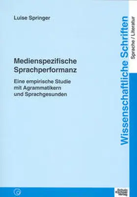 Springer |  Medienspezifische Sprachperformanz | Buch |  Sack Fachmedien